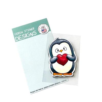 Gerda Steiner Clear Stamp - Penguin With Heart